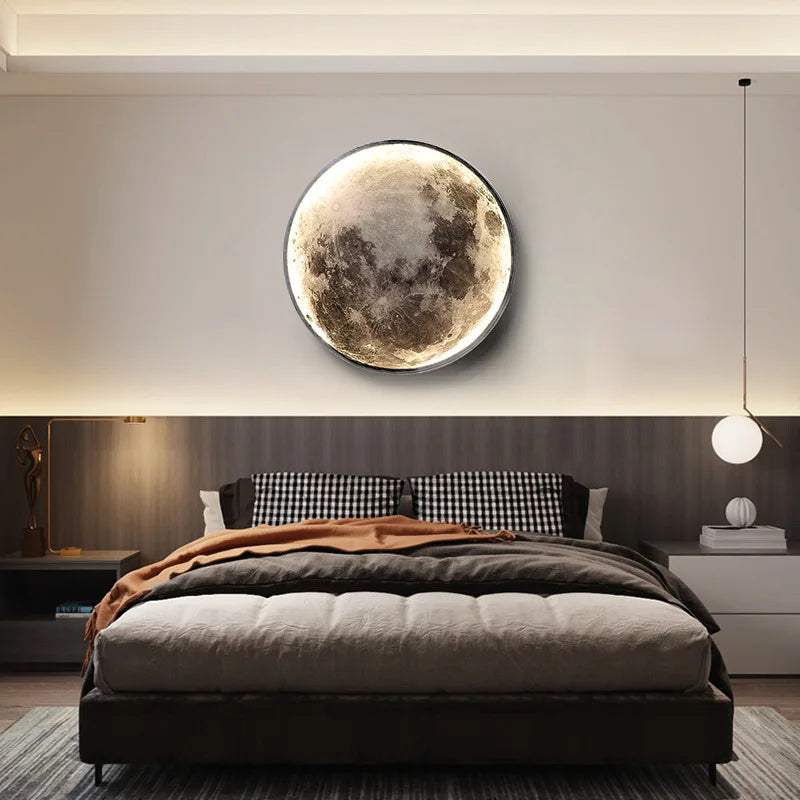 Modern LED Wall Moon Lamp Decorative Indoor Lighting