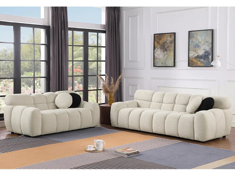 Rectangular Cushioned Deep 3 Seater Cloud Sofa