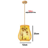 Rattan Bamboo Ceiling Hanging Lamp Pendant Light