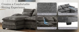 Recliner Sectional U Shaped Modular Cloud Couch Sofa