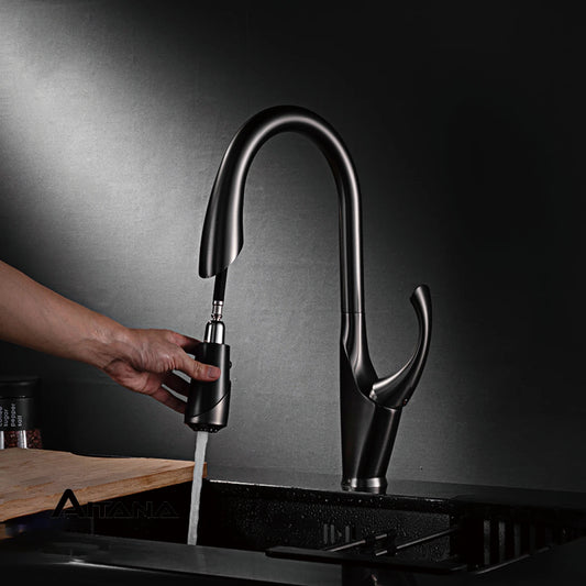Touch Pull Out 3 Function Single Handle Dual Control Faucet
