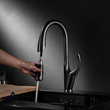 Touch Pull Out 3 Function Single Handle Dual Control Faucet