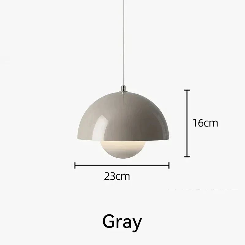 Nordic Flower Semicircular Hanging Pendant Lamp