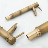 Brass Basin Tap Hot Cold Two Pipes Bathroom Faucet