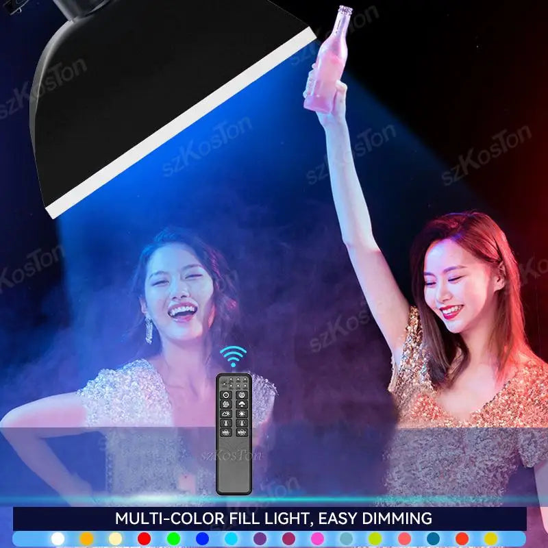 RGB LED  Remote Control Tripod Lights Lamp