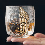 Yinian Buddha Handmade Artistic Glass Cup