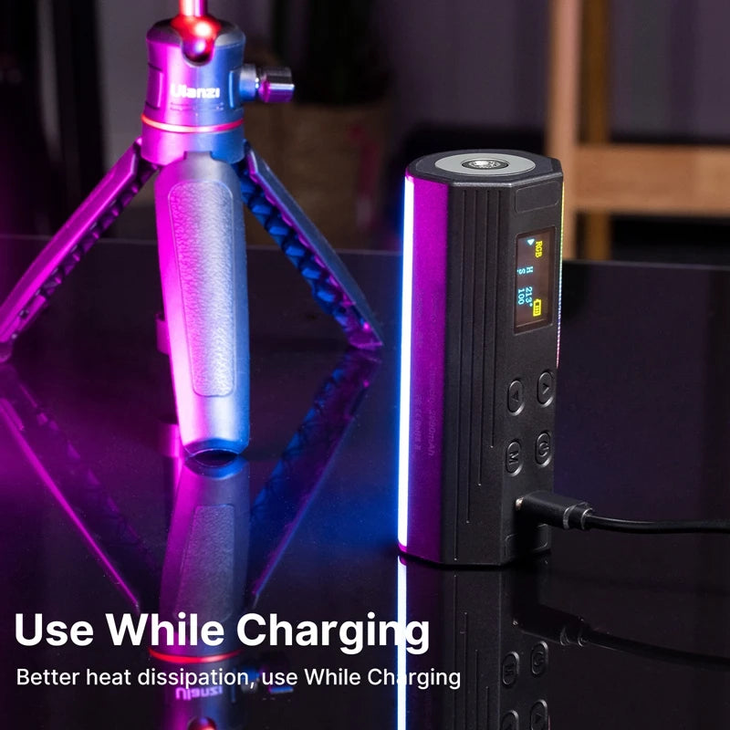 RGB Tube Portable Rechargeable Battery Fill Light