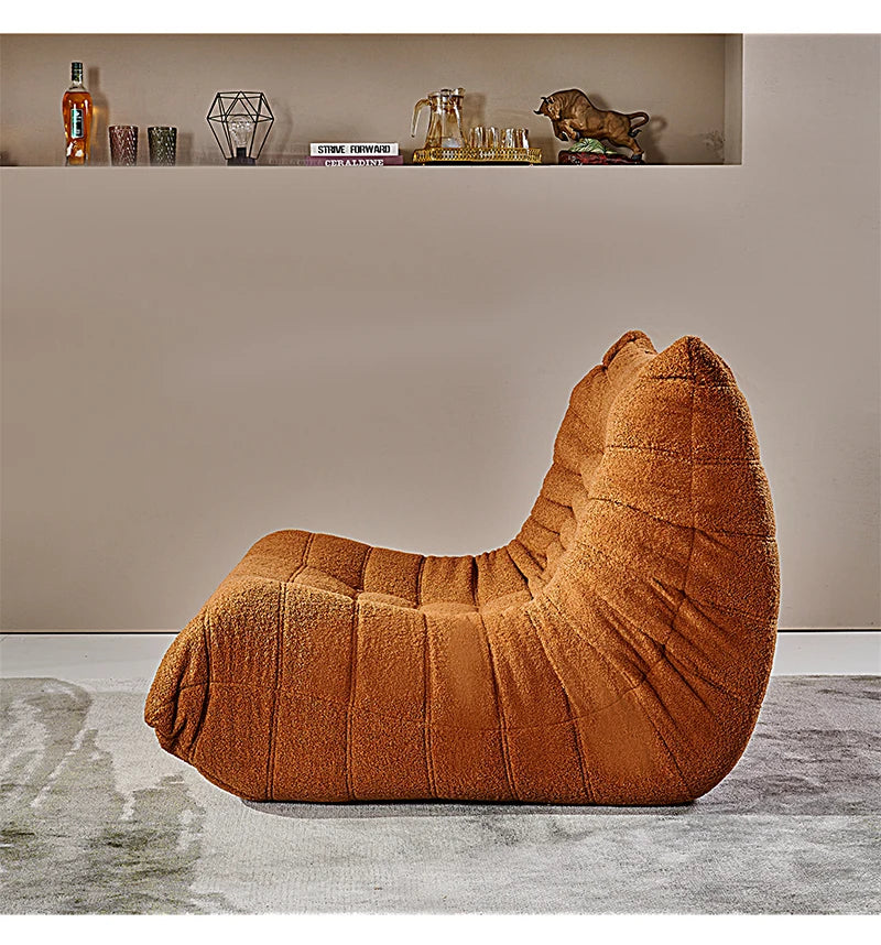 Minimalist Modern Bottom Zipper Reclining Leisure Sofa Chair