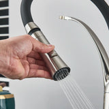 Single Handle 360 Rotate Pull Out Spray Sink Faucet