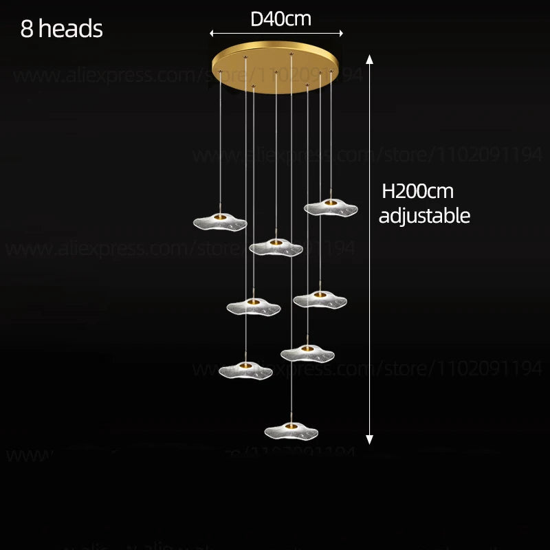 Nordic Circular Modern Chandelier Pendant Lamp