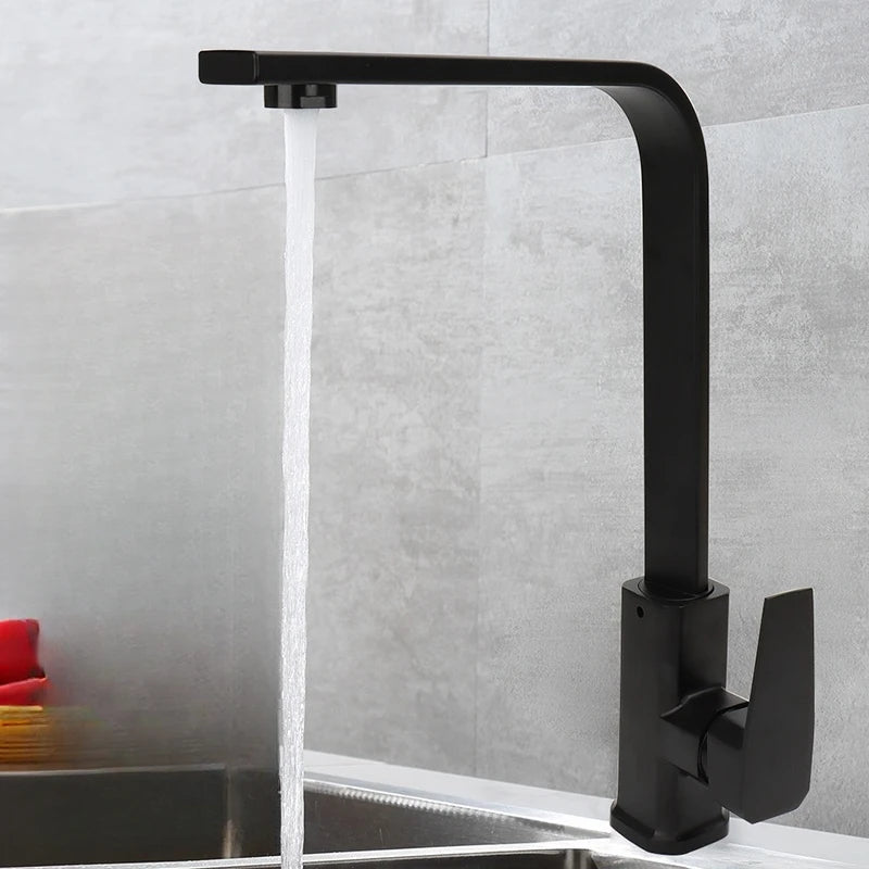 Kitchen 360 Degree Rotating Sink Deck Mounted Faucet