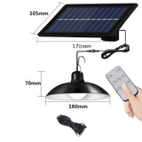 Waterproof Outdoor Double Head Solar Hanging Light