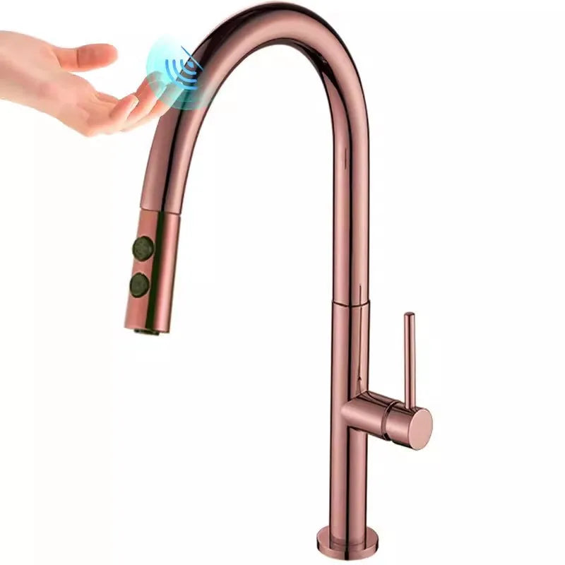 Touch Pull Out Sensor Water Tap Rotate Faucet