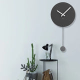 Wall Clock with Pendulum Nordic Style Minimalist