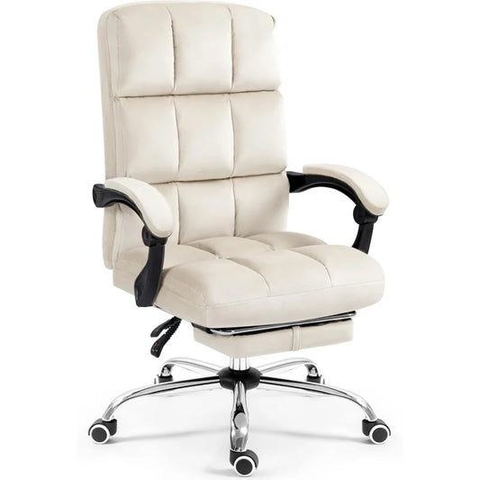 Ergonomic Footrest High Back Reclining Office Chair