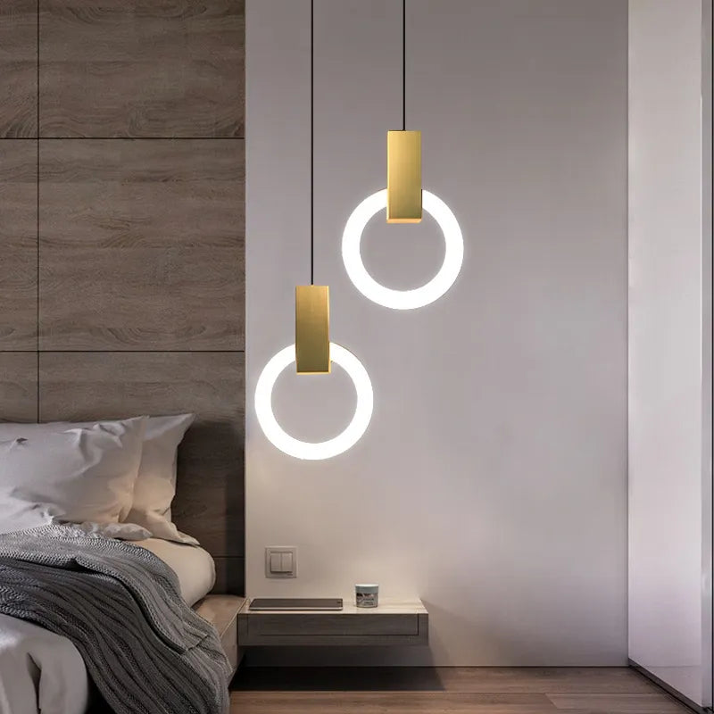 Nordic Simple LED Ceiling Pendant Ring Lamp