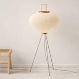 Japanese Paper Standing Light Button Switch Lamp
