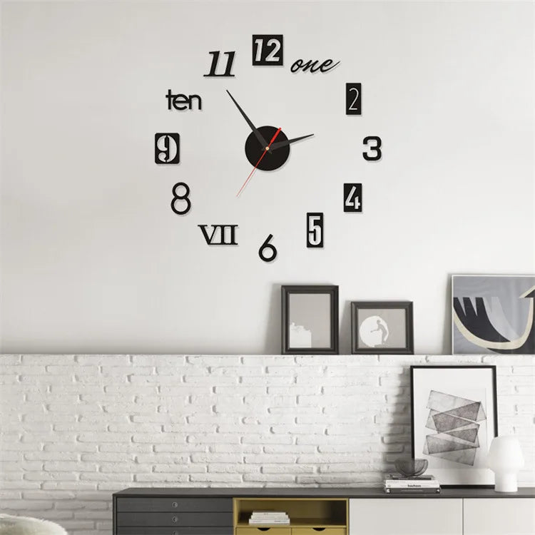 DIY Modern Acrylic Wall Clock