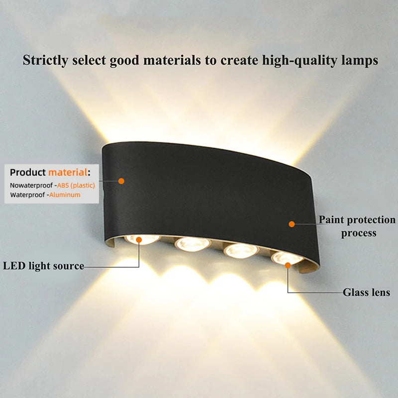 LED Modern Up Down Wall Mount Light Lamp