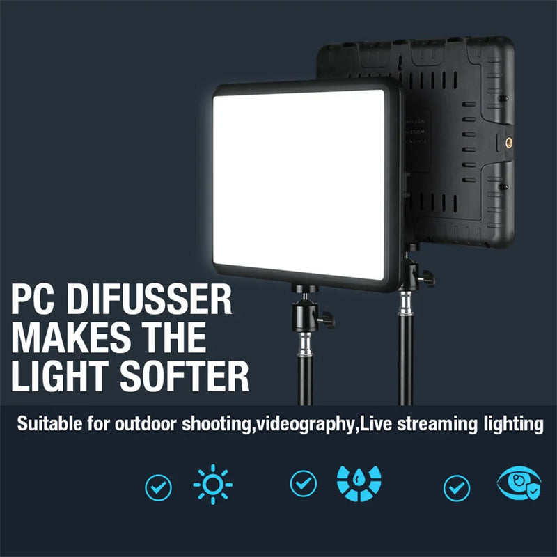 Led Panel Tripod Studio Fill Lamp Light Stand