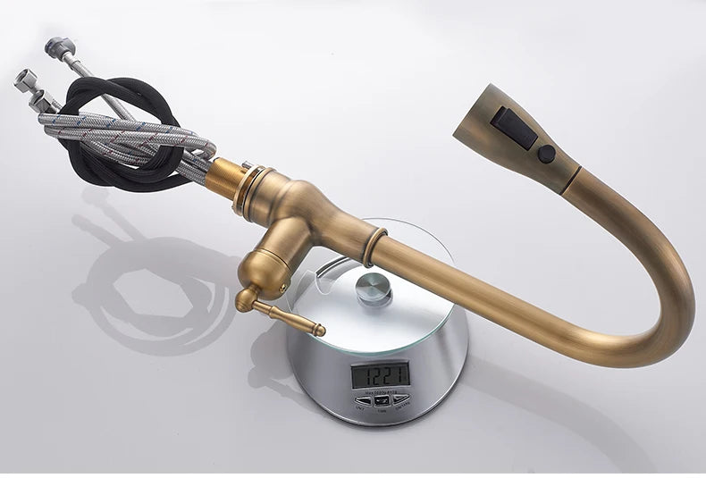 3 Water Modes Pull Out Tap Sprayer Kitchen Faucet