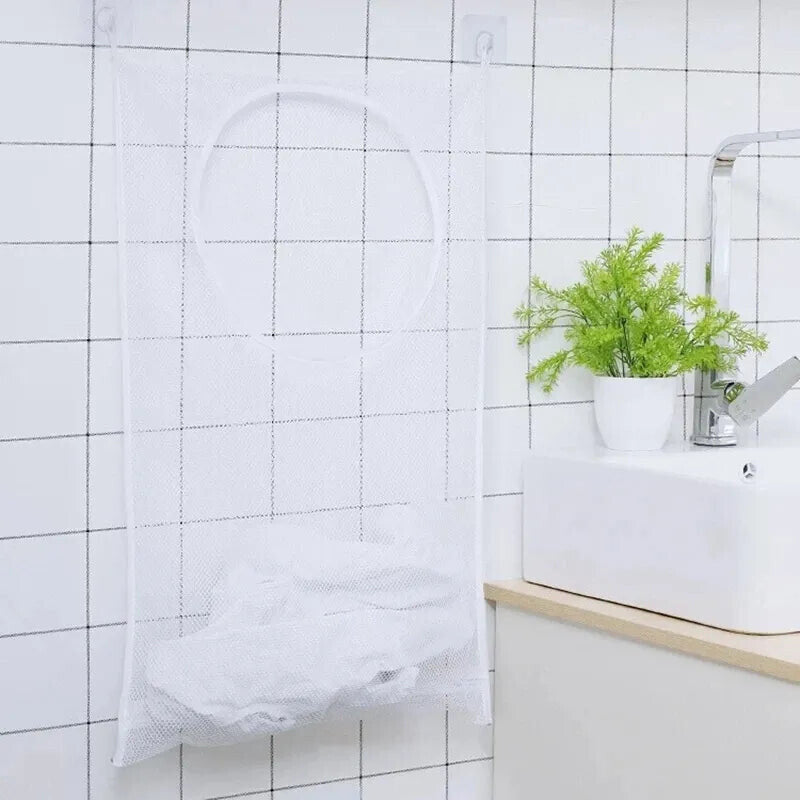 Storage Bag Basket with Wall Hanging Frame with Hook
