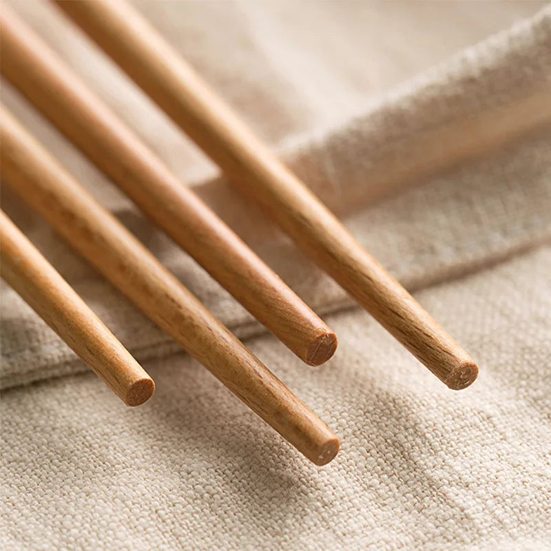 Extra Long Japanese Wooden Chopsticks, Polished Beech Wood