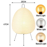 Japanese Paper Standing Light Button Switch Lamp