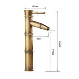 Brass Basin Tap Hot Cold Two Pipes Bathroom Faucet