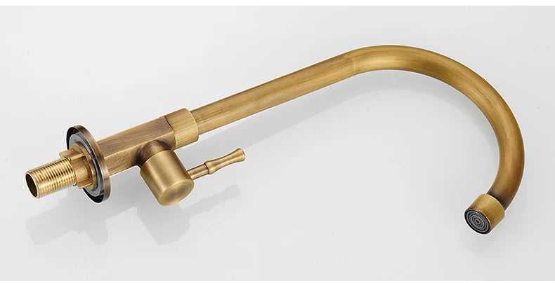 Kitchen Sink Antique 360 Rotation Single Hole Faucet