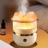 Salt Stone Air Humidifier Mist Measurement with Night Light