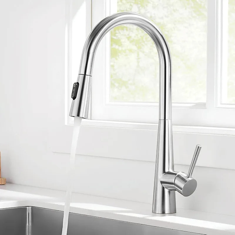 360° Rotation Sprayer Extendable 3 Jet Kitchen Faucet