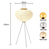 Japanese Paper Standing Light Button Switch Lamp