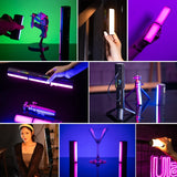 RGB Tube Portable Rechargeable Battery Fill Light