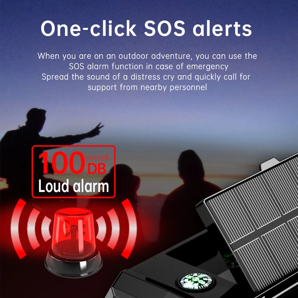 Weather Hand Crank Solar Charging SOS Alarm Radio