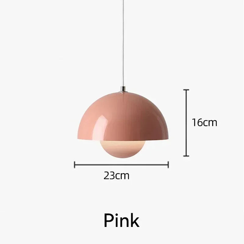 Nordic Flower Semicircular Hanging Pendant Lamp