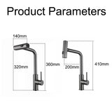 3 Mode Waterfall Crane Sensor Pull Out Sink Faucet