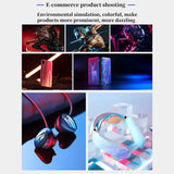 RGB LED Tube Light Stick Dimming Rechargeable Battery Tripod