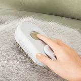 Portable Pet Steam Brush Massage Comb with Retractable Handle