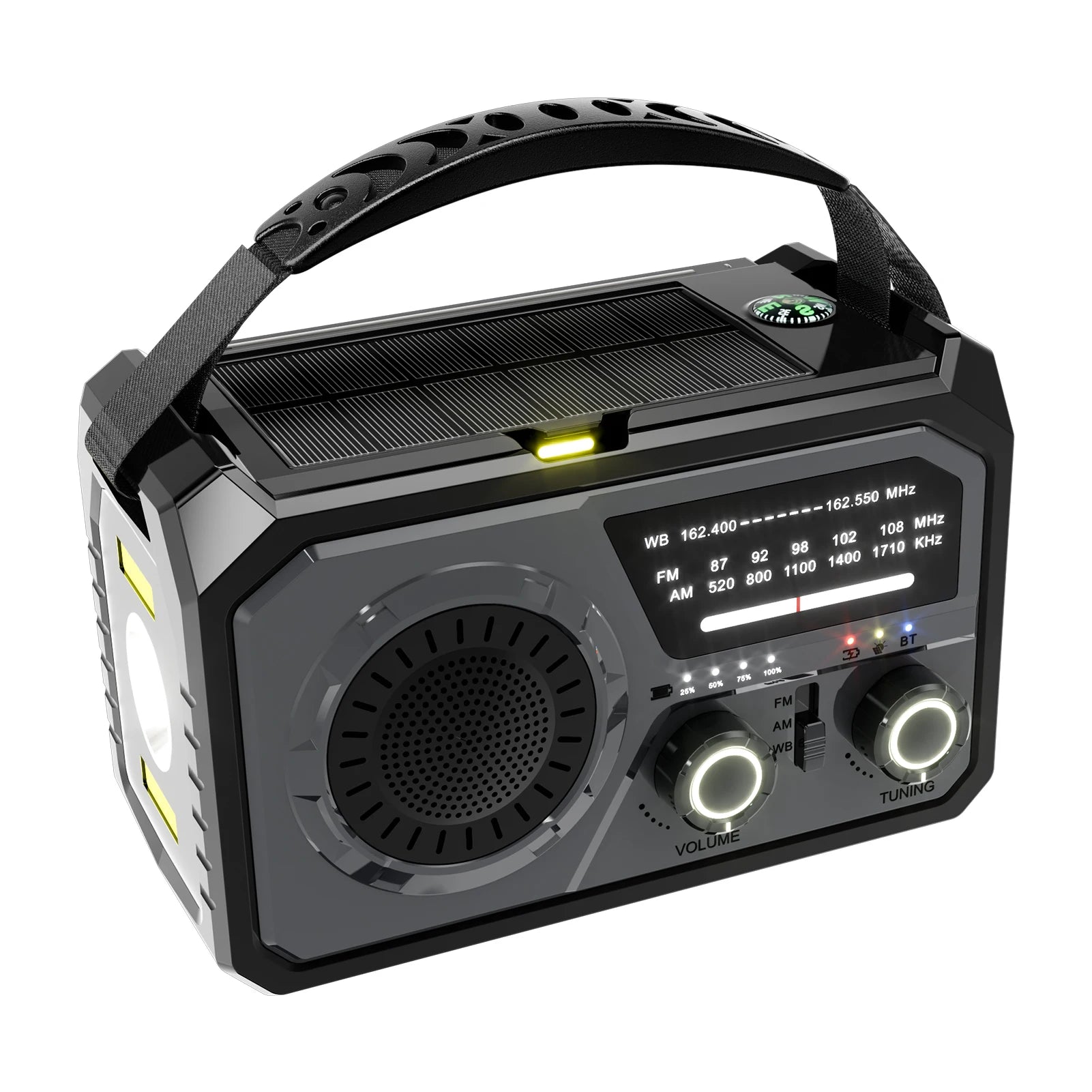 Weather Hand Crank Solar Charging SOS Alarm Radio