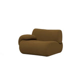 L Shaped Velvet Ottoman Corner Compressed Sofa