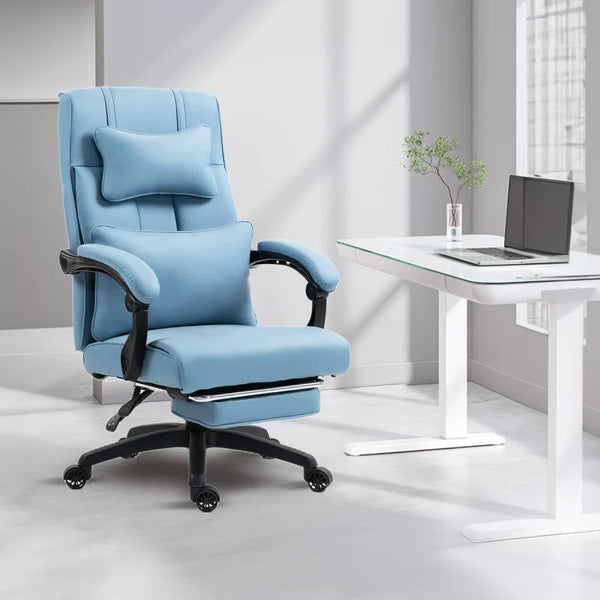 Ergonomic Back Support Office Desk Footrest Swivel Chair