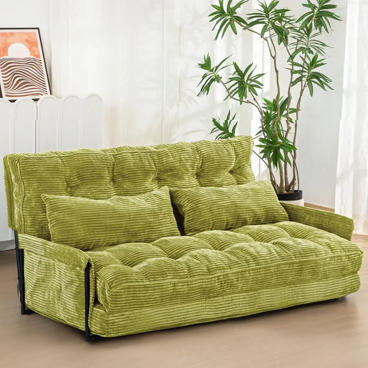 Adjustable 2 Pillows Multi Functional 5 Position Foldable Sofa