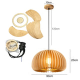Bamboo Chandelier Pendant Wood Ceiling Lamp