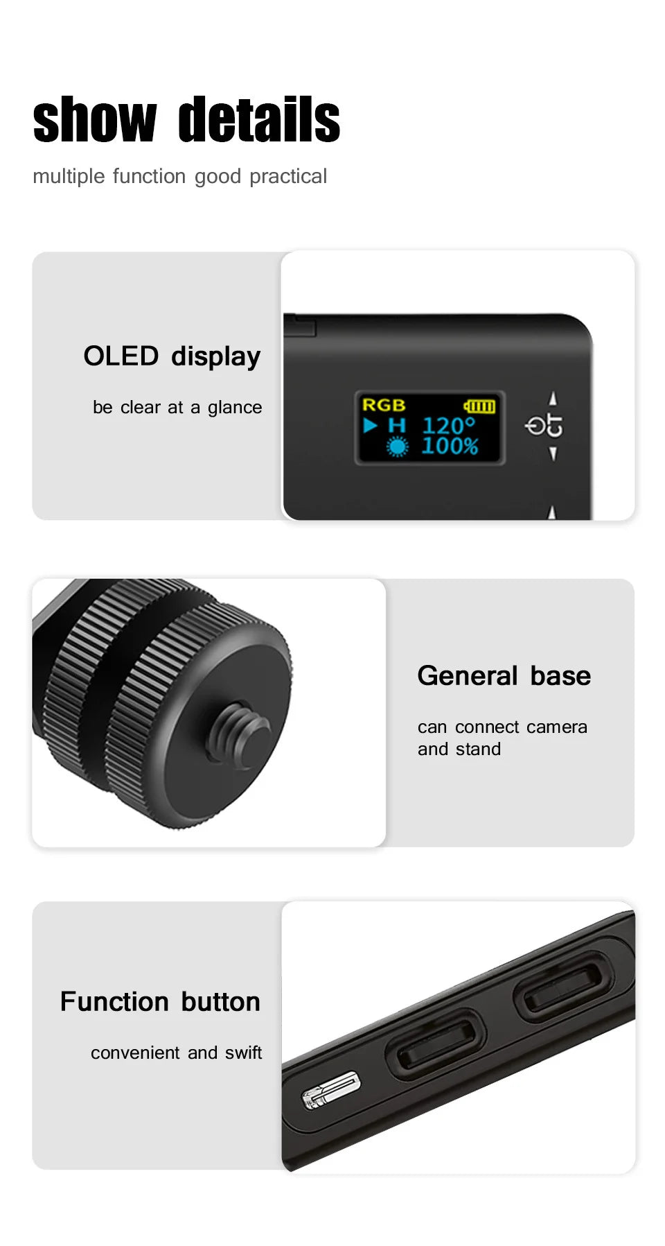 RGB LED Video Photo Lighting Panel