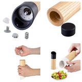 Manual Wooden Spice Grinder Salt Pepper Nuts
