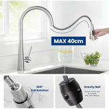 360° Rotation Sprayer Extendable 3 Jet Kitchen Faucet