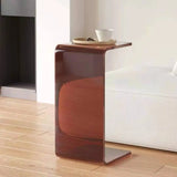 Acrylic Clear Side Rectangle  C Shape End Table