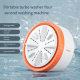 Mini Portable Washing Machine With USB Rotating Turbine