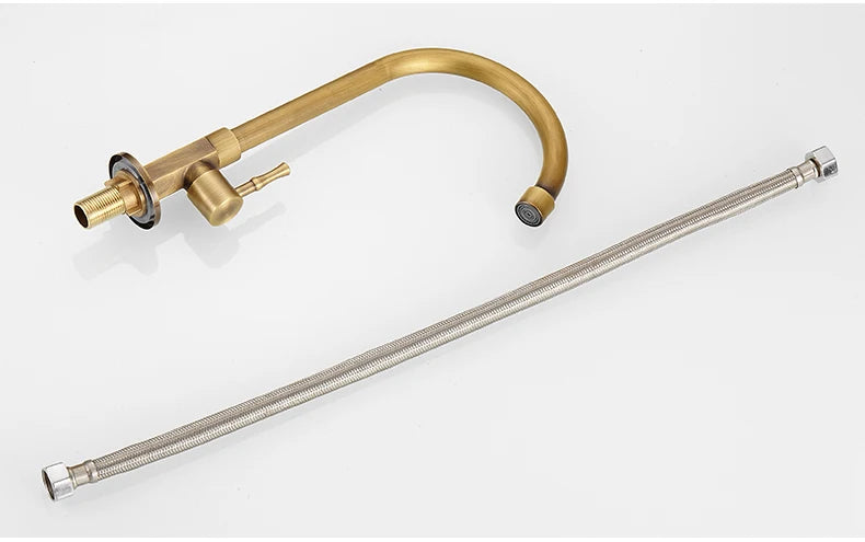 Kitchen Sink Antique 360 Rotation Single Hole Faucet